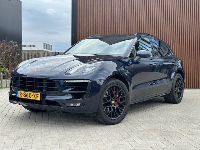 Porsche Macan 3.0 GTS 2018 Blauw, Auto's, Porsche, Automaat, Blauw, 360 pk, 120 €/maand