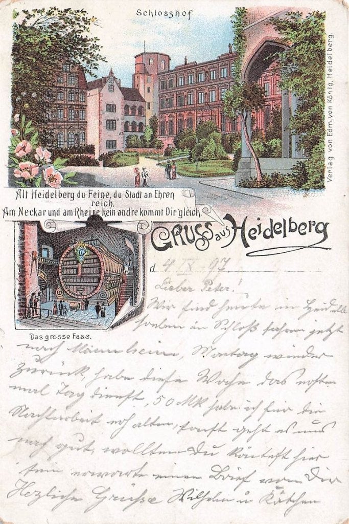 703-186-043 Heidelberg, Verzenden, Voor 1920, Duitsland