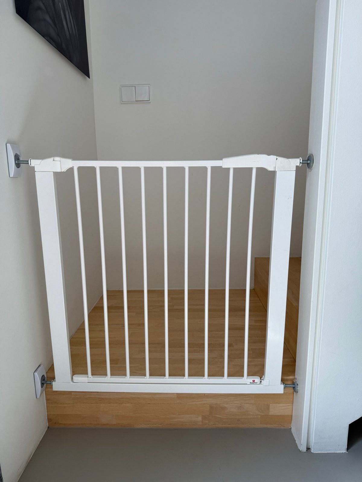Traphekje van BabyDan zonder boren, klephekje, Kinderen en Baby's, Traphekjes, 100 tot 115 cm, Ophalen of Verzenden, Zo goed als nieuw