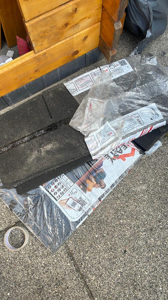 Dak shingels 1,5 pak swart, Ophalen, Overige materialen, Zwart, Zo goed als nieuw