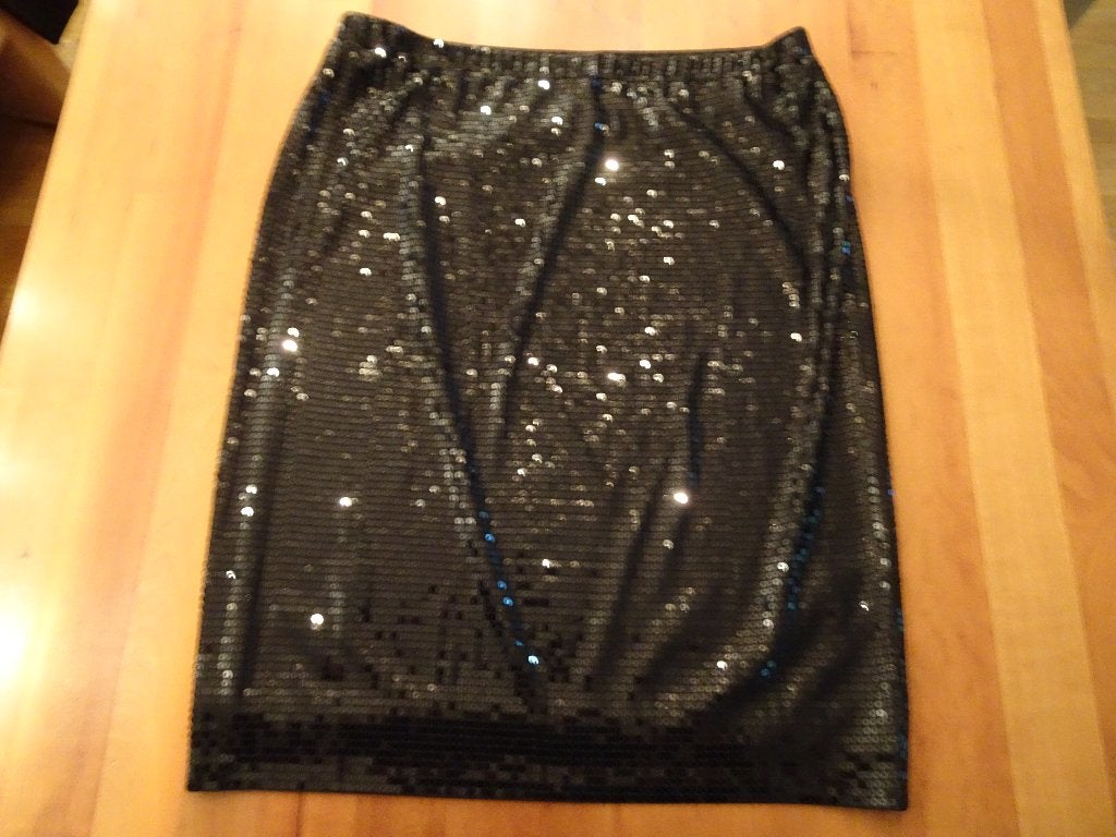 MADELEINE zwarte pailletten rok, Verzenden, Zwart, Maat 42/44 (L), Nieuw