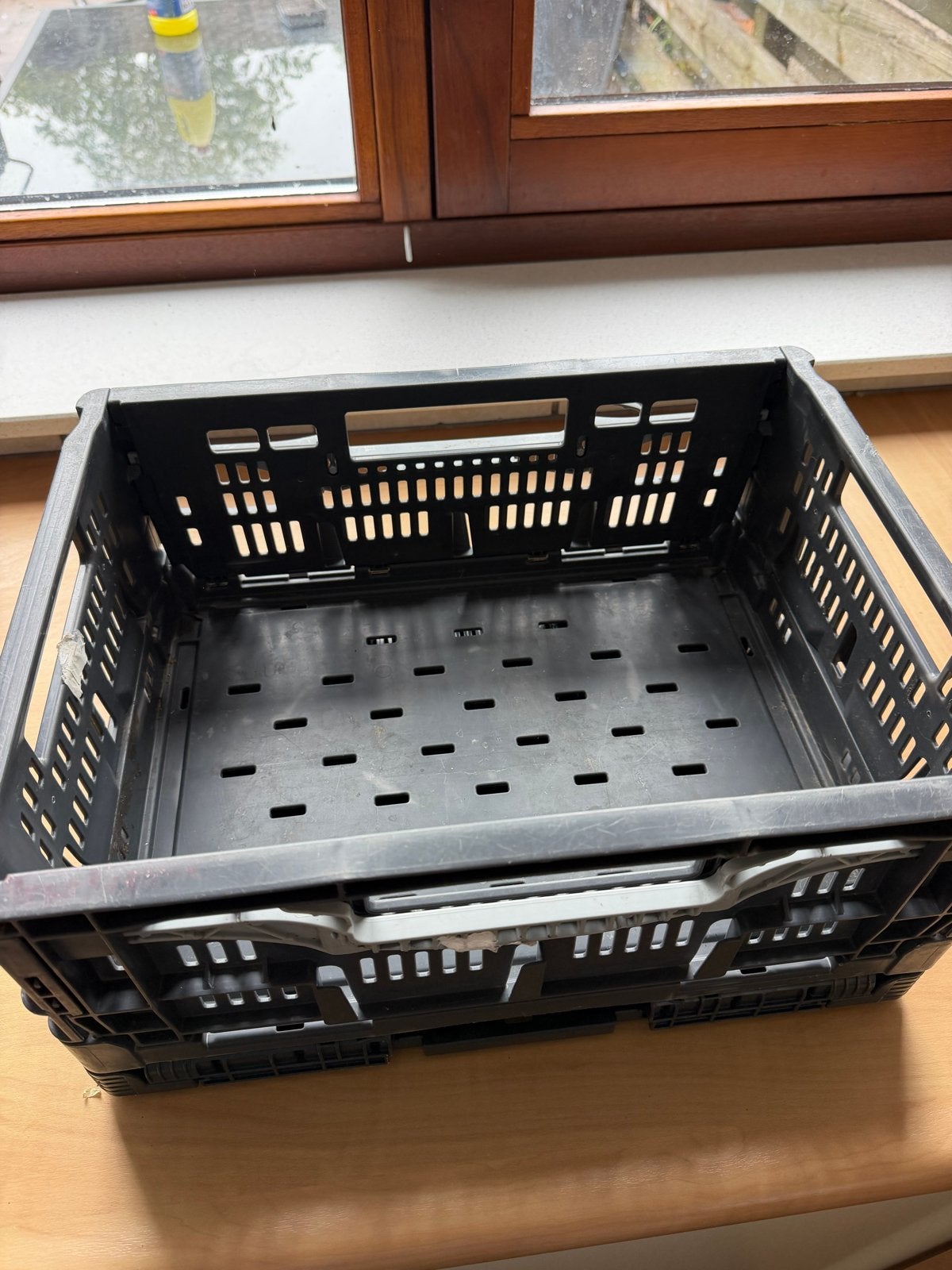 Opvouwbare krat - Handig voor opslag en transport, Doe-het-zelf en Verbouw, Kratten en Dozen, Ophalen, Gebruikt, Opvouwbaar, Minder dan 35 cm