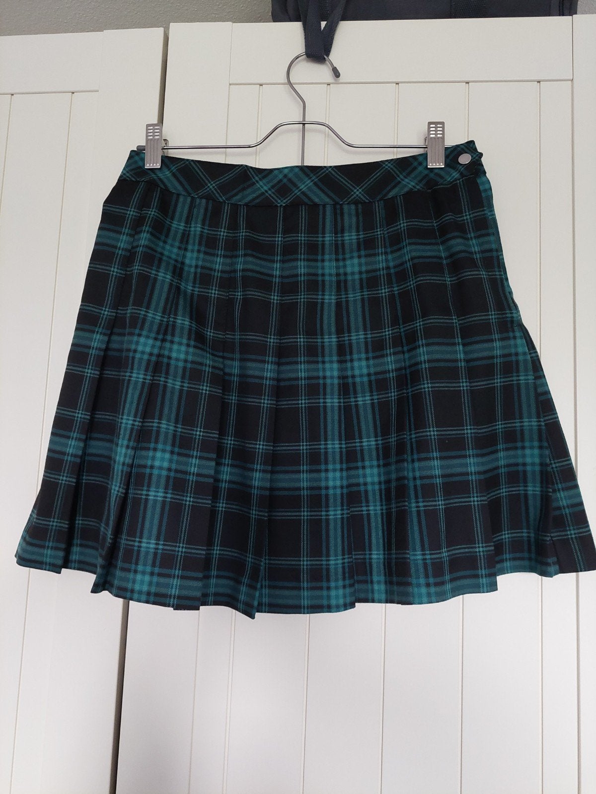 ZGAN groen/zwarte plaid rok H&M, Maat 38/40 (M), H&M, Ophalen of Verzenden, Zo goed als nieuw