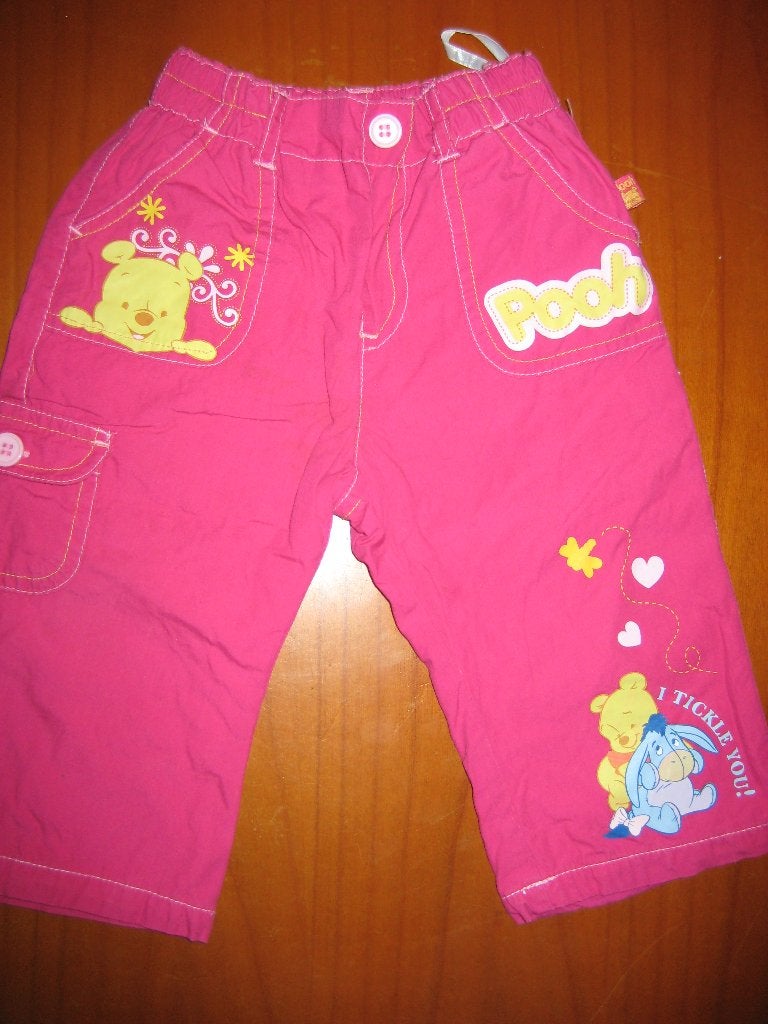 Broekje, 74, krachtig pink, Disney, Kinderen en Baby's, Ophalen of Verzenden, Zo goed als nieuw, Meisje, Broekje