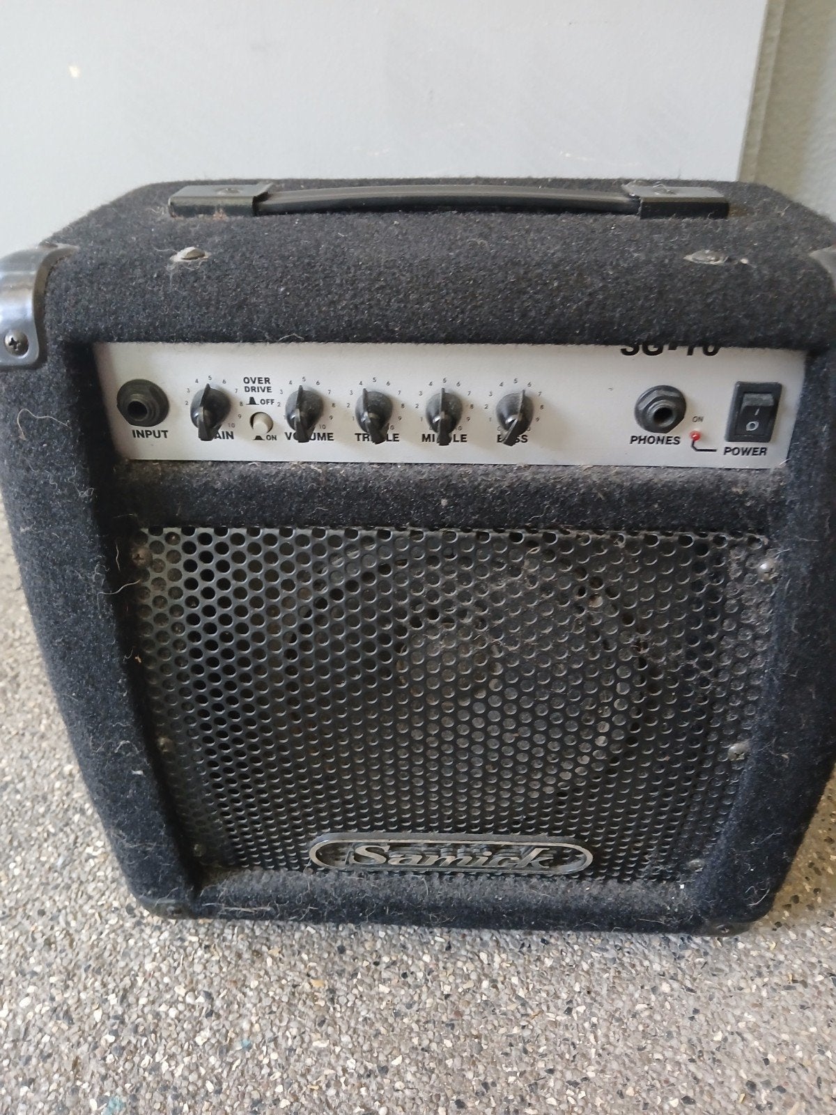 Samick SG-10 Gitaarversterker, Ophalen of Verzenden, Gebruikt, Gitaar, Minder dan 50 watt
