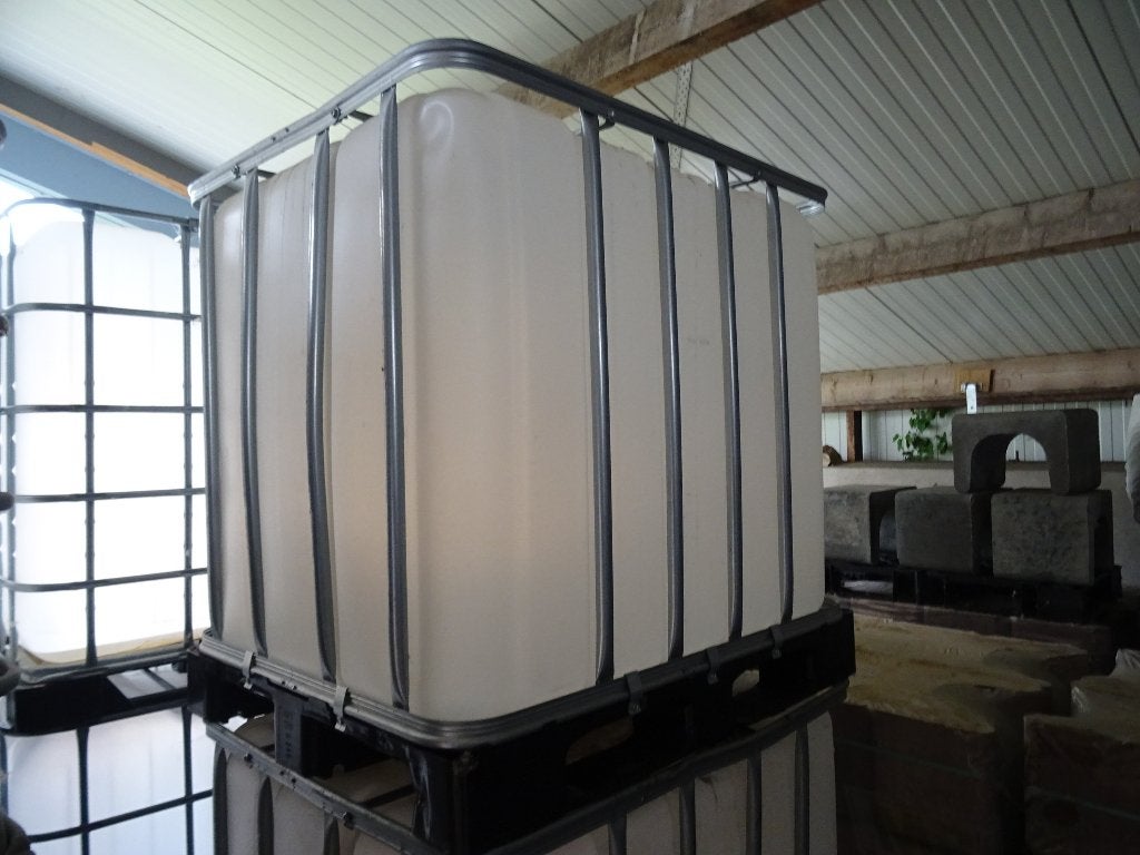 ibc watervat 1000ltr regenwateropvang watervoorraad regenton, Tuin en Terras, Regentonnen, Ophalen, Kunststof, Met kraantje, 150 liter of meer