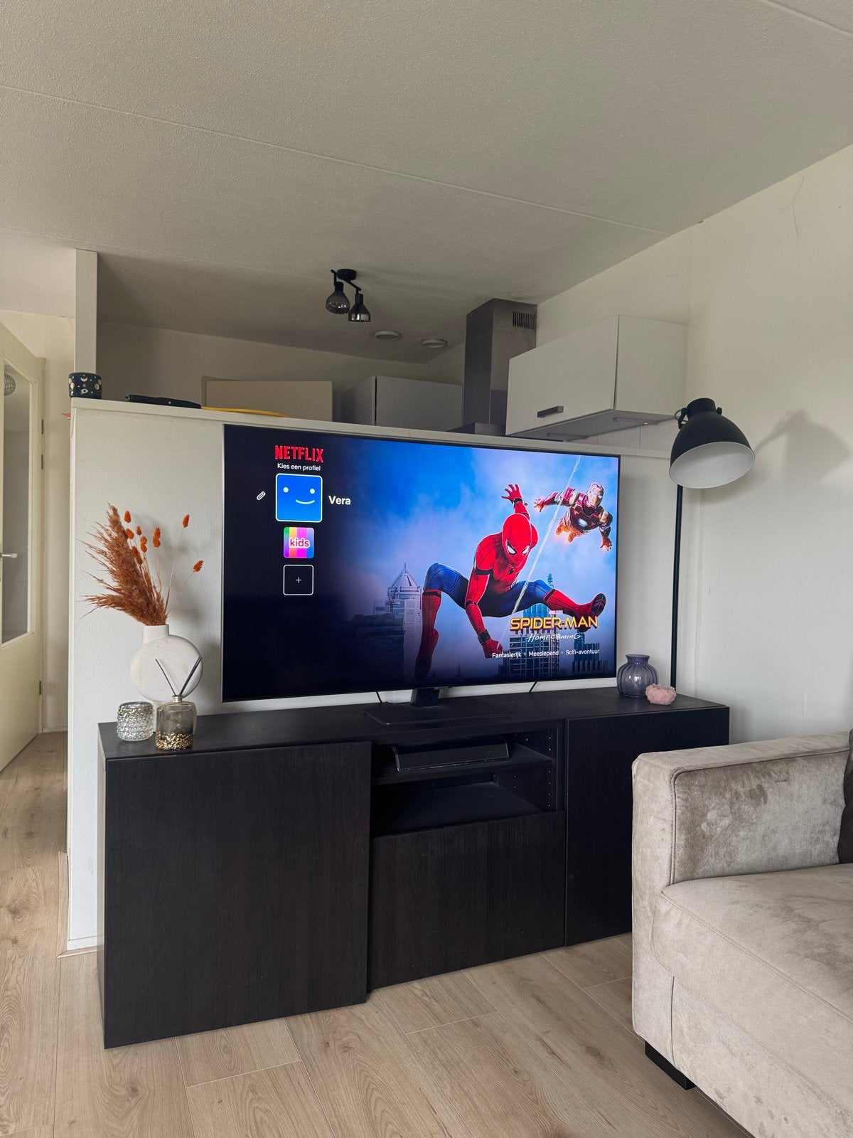 Samsung 55 inch QLED 4K Smart TV QE55Q80AAT, Ophalen, QLED, Zo goed als nieuw, Samsung