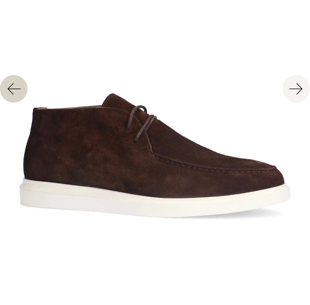 Nieuwe donkerbruine suede veterschoenen/mocassin 41/42, Bruin, Nieuw, Ophalen of Verzenden, Veterschoenen