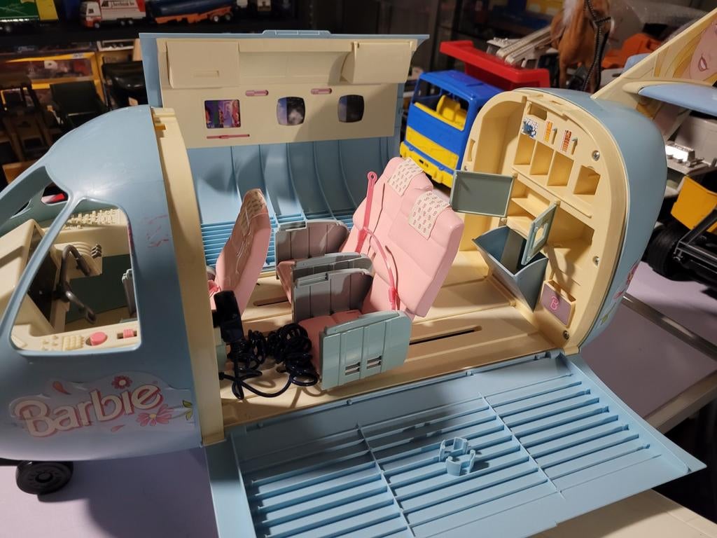 Barbie vliegtuig, O, O, O, Ophalen of Verzenden