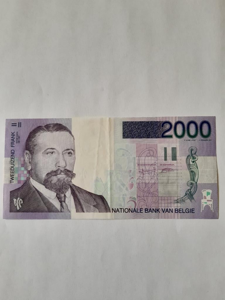 2000 frank 1994-2001 belgie gebruikt  kk f.25.3, Ophalen of Verzenden