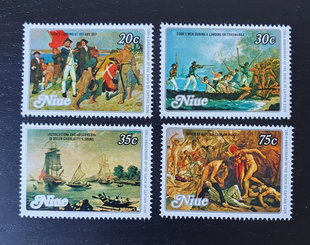 Niue 1979 Captain Cook Michel 256-259 postfris, Verzenden, Postfris