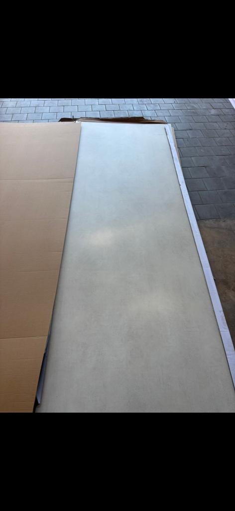 Pvc wandpaneel zandkleur 4mm - 50 stuks, Ophalen, Gebruikt, Wandtegels, 10 m² of meer