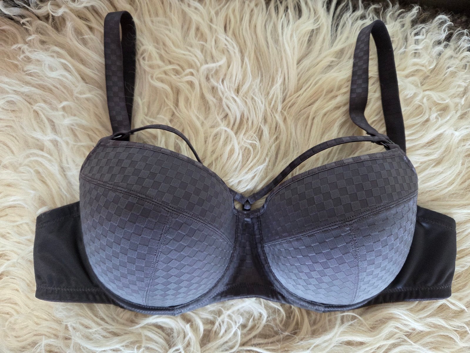 Marlies Dekkers balconette bh 70D & string M, Marlies Dekkers, Verzenden, Grijs, Setje