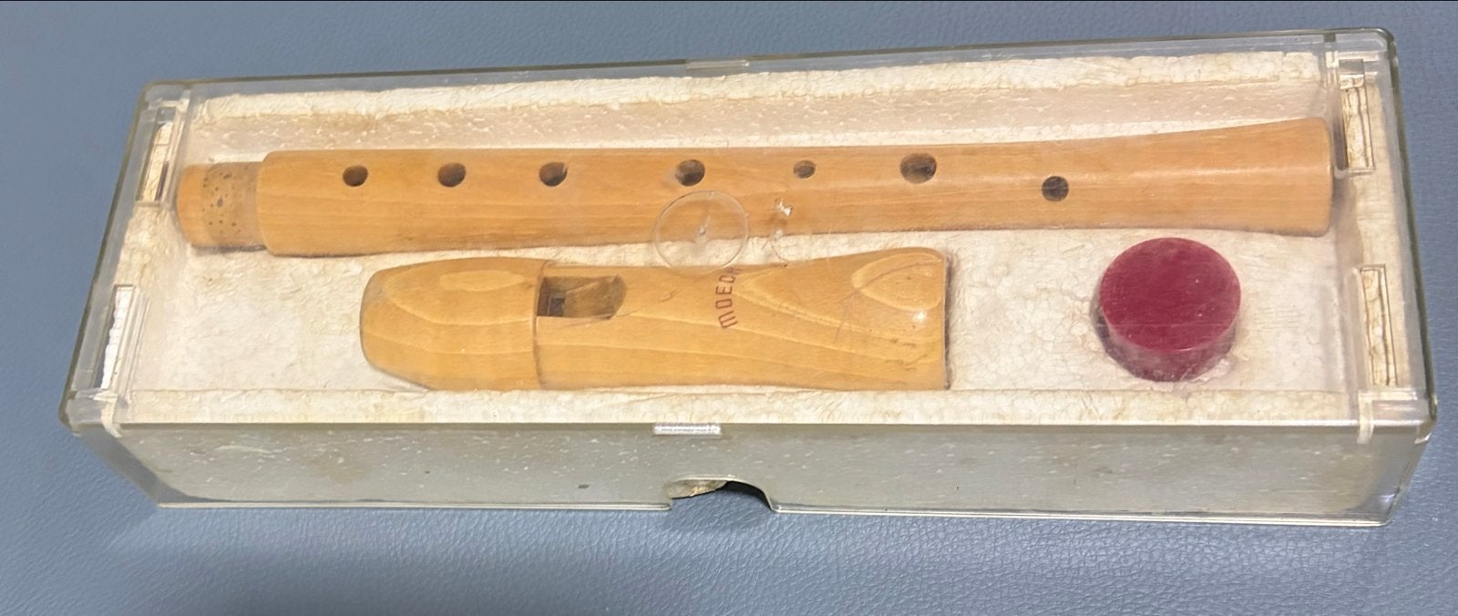 Moeck houten blokfluit in koffer, Muziek en Instrumenten, Blaasinstrumenten | Blokfluiten, Ophalen of Verzenden, Gebruikt, Sopraan of Sopranino