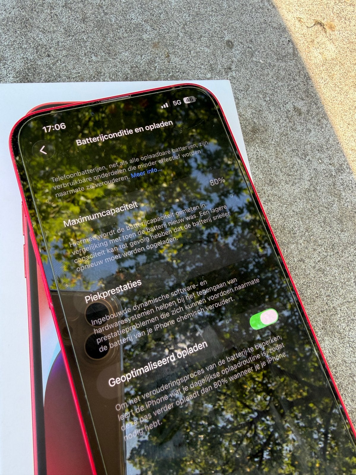 iPhone 14 plus (PRODUCT)RED - 128 GB - Batterij 80%, 80 %, IPhone 14 Plus, Ophalen of Verzenden, Zonder simlock