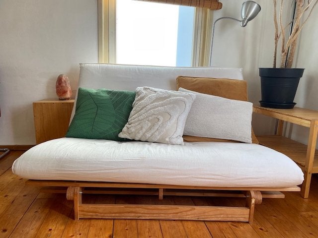 FUTON SOFA, Ophalen, Overige materialen, 75 tot 100 cm, Zo goed als nieuw