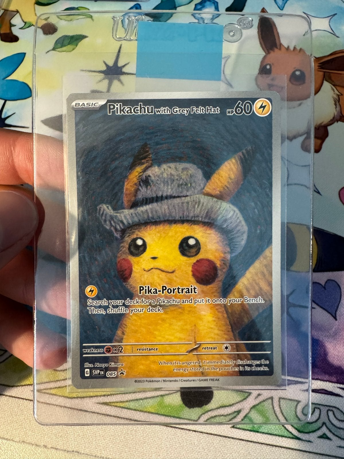 Pikachu van gogh mint, Hobby en Vrije tijd, Verzamelkaartspellen | Pokémon, Ophalen of Verzenden, Zo goed als nieuw, Losse kaart