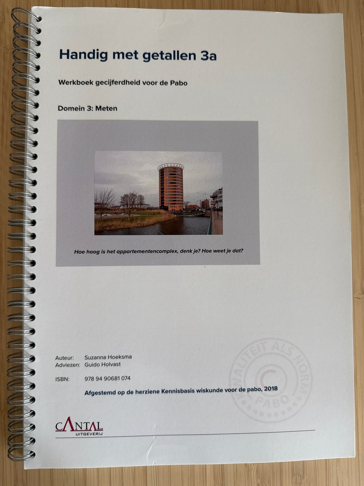 Handig met getallen 3a Werkboek Pabo - Meten, Ophalen of Verzenden, Beta, Zo goed als nieuw, HBO