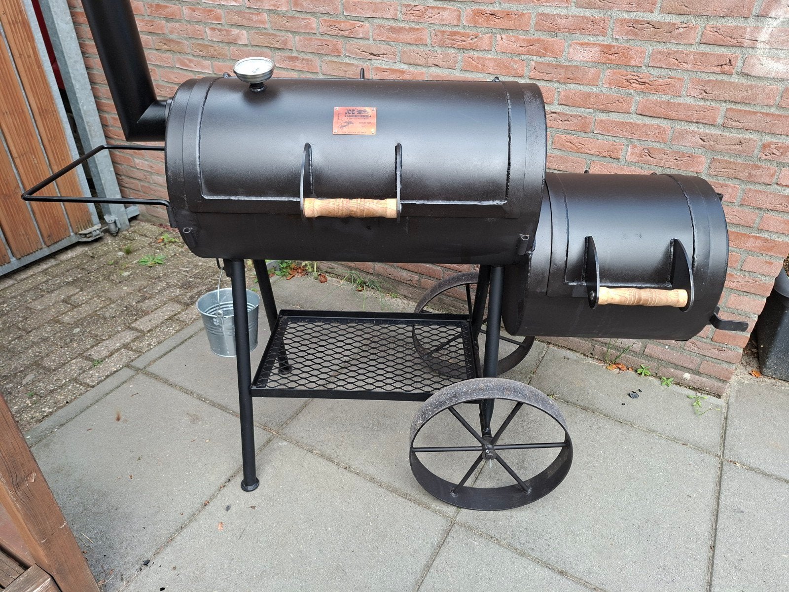 Oklahoma Joe 16 inch Smoker BBQ - Goed onderhouden, Tuin en Terras, Ophalen of Verzenden, Gebruikt, Oklahoma Joe