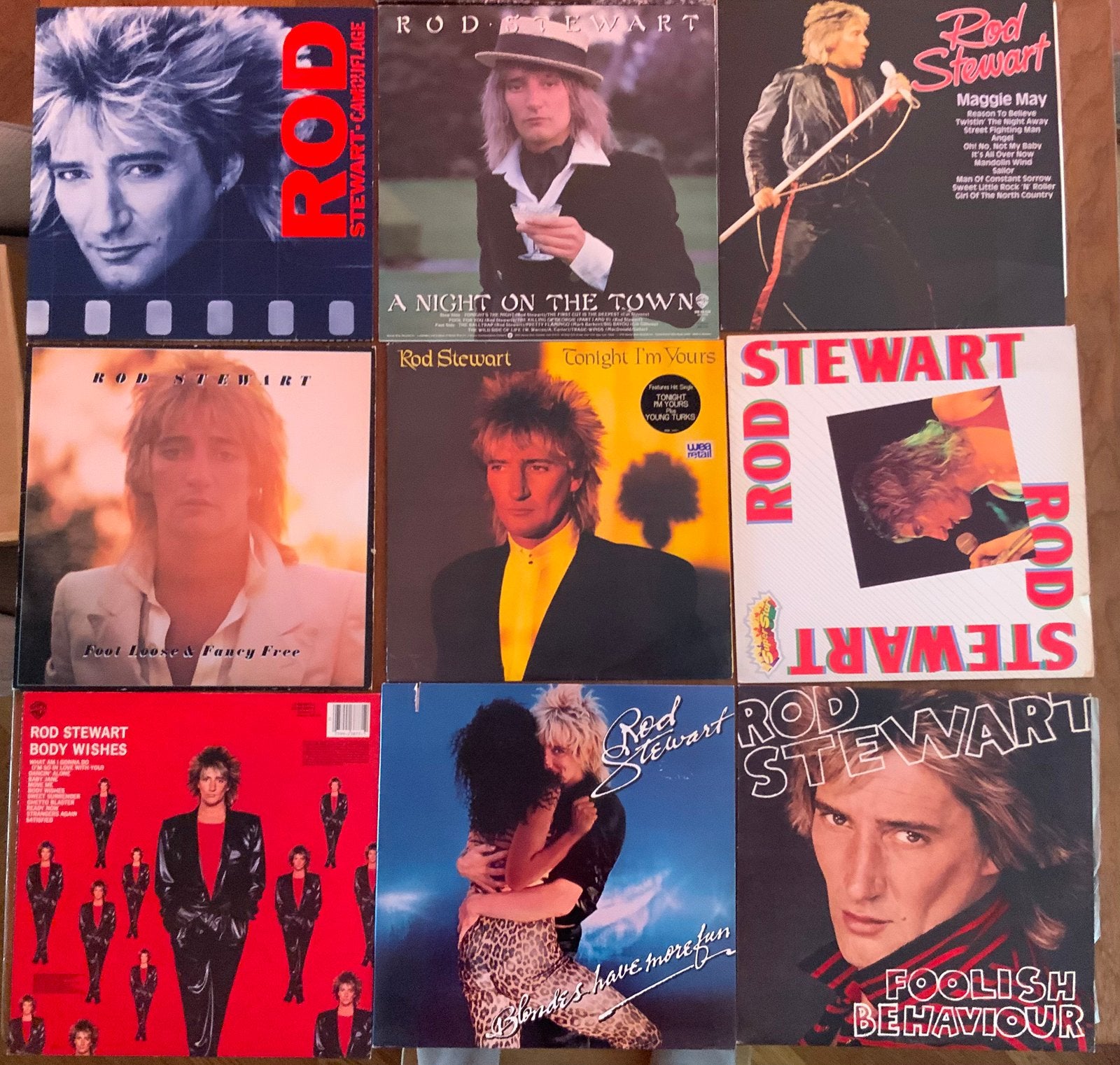 Elpee lp’s en hitsingle Rod Stewart, Ophalen, Gebruikt, LP