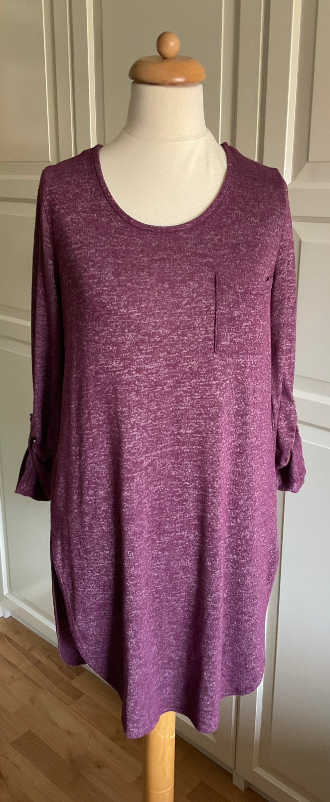 Long Shirt Bordeaux, Ophalen, Zo goed als nieuw, Rood, Korte mouw