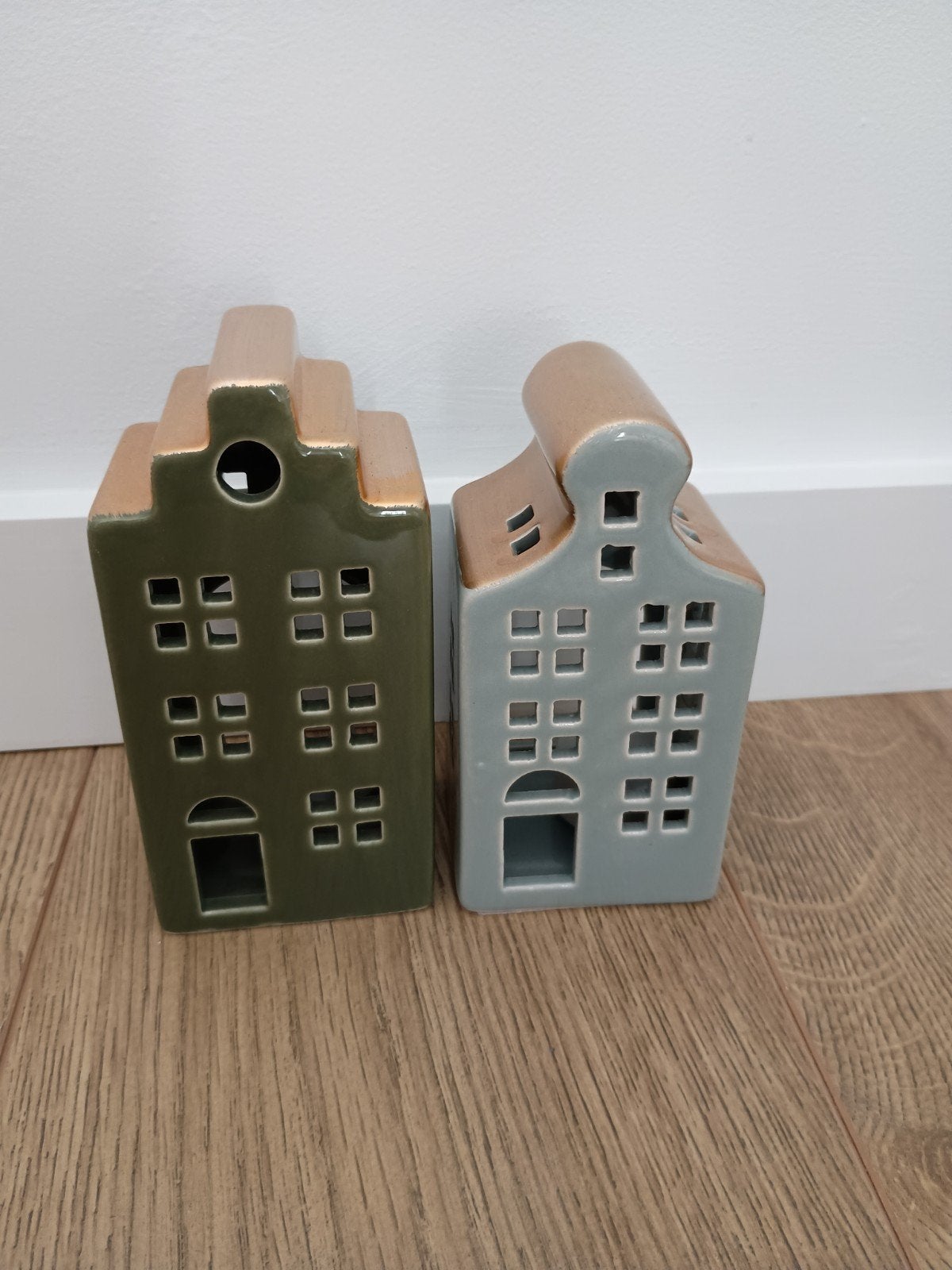 Hema huisjes voor waxinelichtje, Ophalen of Verzenden, Blauw, HEMA