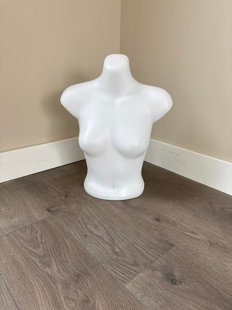 Witte torso paspop voor presentatie, Ophalen, Zo goed als nieuw