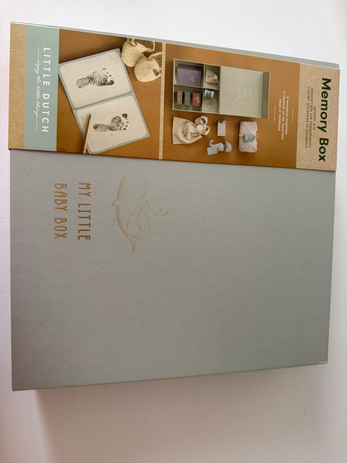 Little dutch memorybox NIEUW walvis, Overige merken, Nieuw, Groen, Ophalen