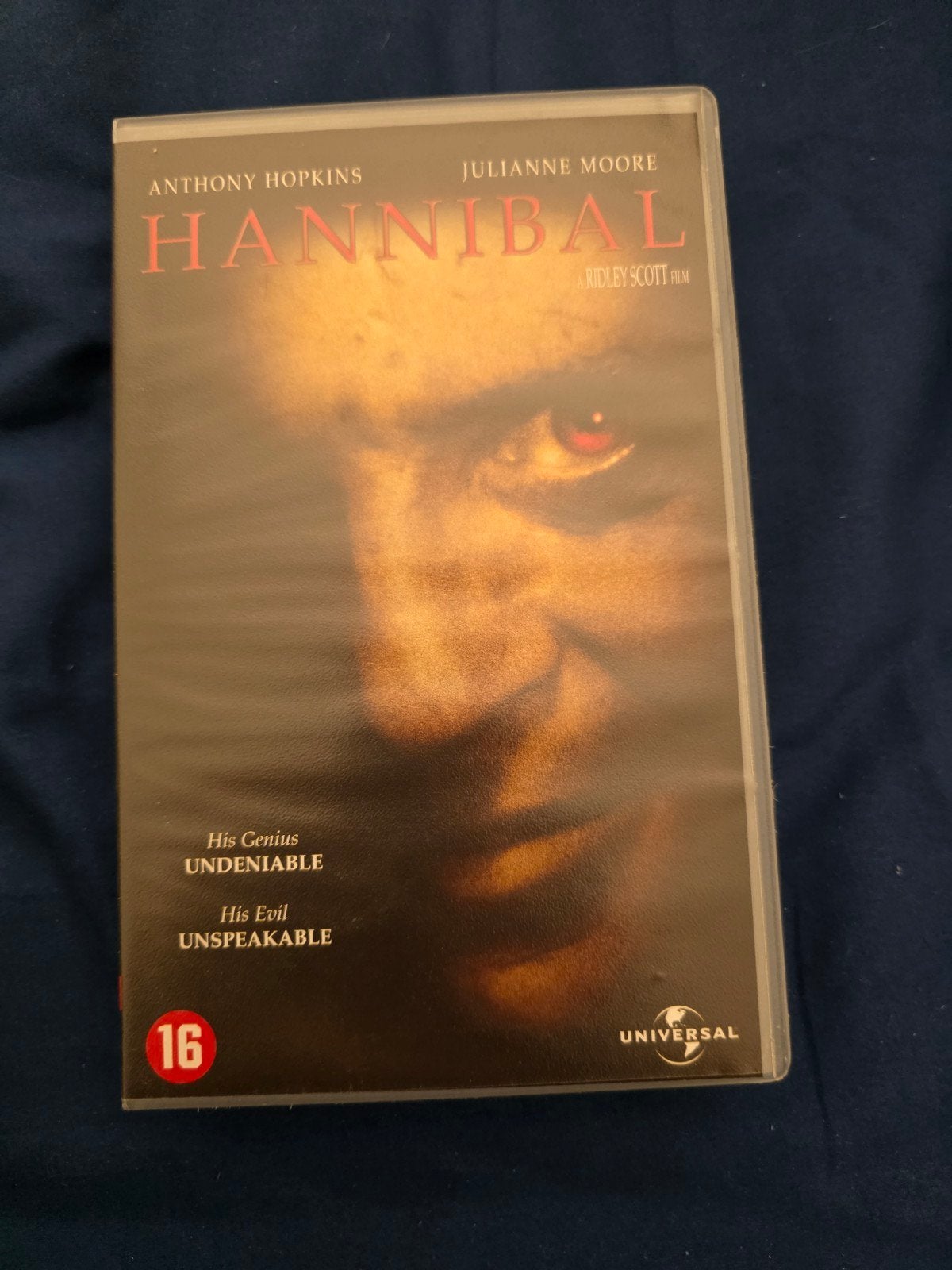 Hannibal VHS - Ex-rental videoband, Vanaf 16 jaar, Ophalen of Verzenden, Gebruikt, Thrillers en Misdaad