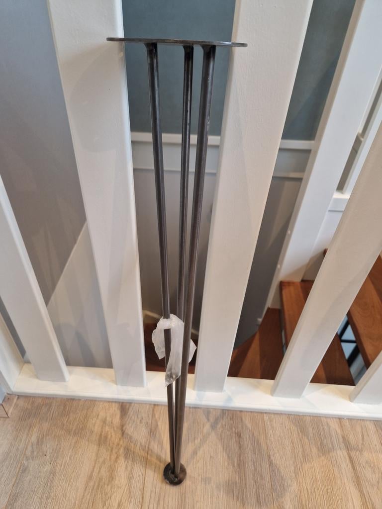3x Stalen Tafelpoten - Hairpin Legs, Ophalen of Verzenden, Rond, 50 tot 100 cm, Minder dan 50 cm
