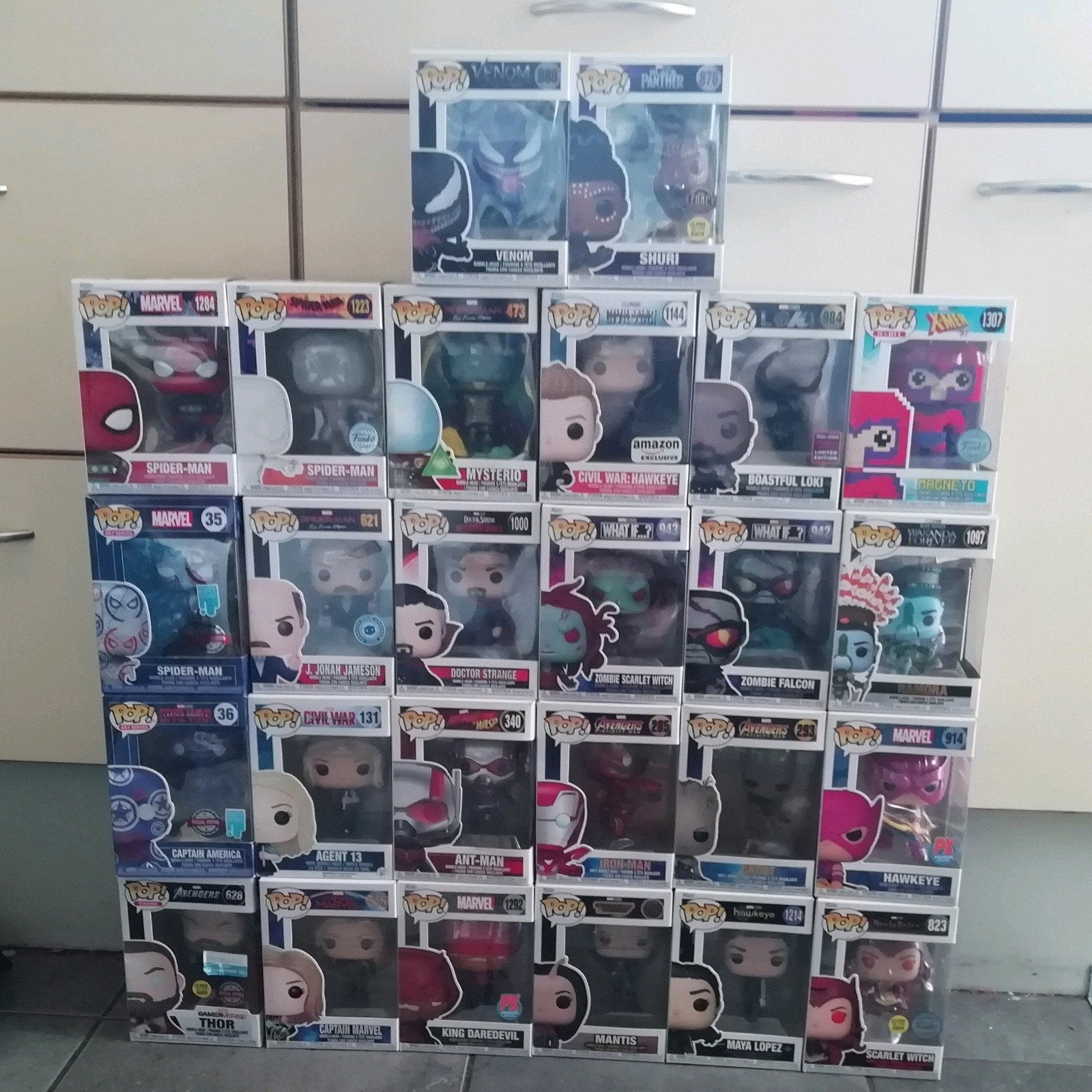 Marvel funko pops, Ophalen, Gebruikt