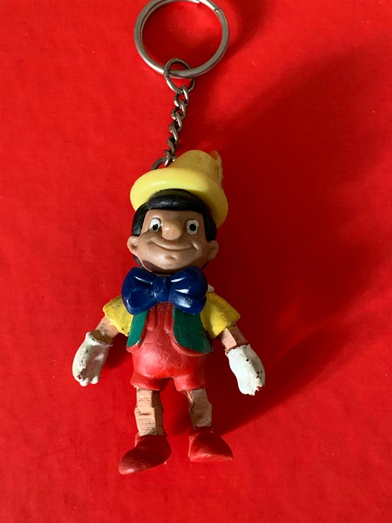 Vintage Pinokkio Sleutelhanger - Disney Figuurtje, Ophalen of Verzenden, Gebruikt, Knuffel of Figuurtje