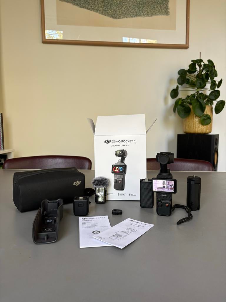 DJI Osmo Pocket 3 Creator Combo, Overige merken, Overige soorten, Zo goed als nieuw, Externe microfoon
