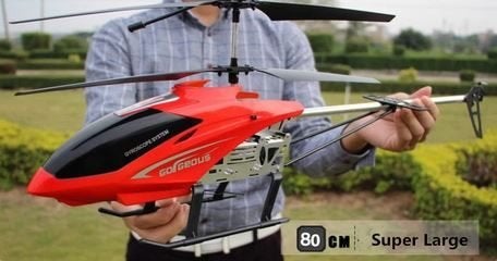 Makkelijk Te Vliegen RC Helikopter 80cm Rood Vliegklaar RTF, Hobby en Vrije tijd, Modelbouw | Radiografisch | Helikopters en Quadcopters