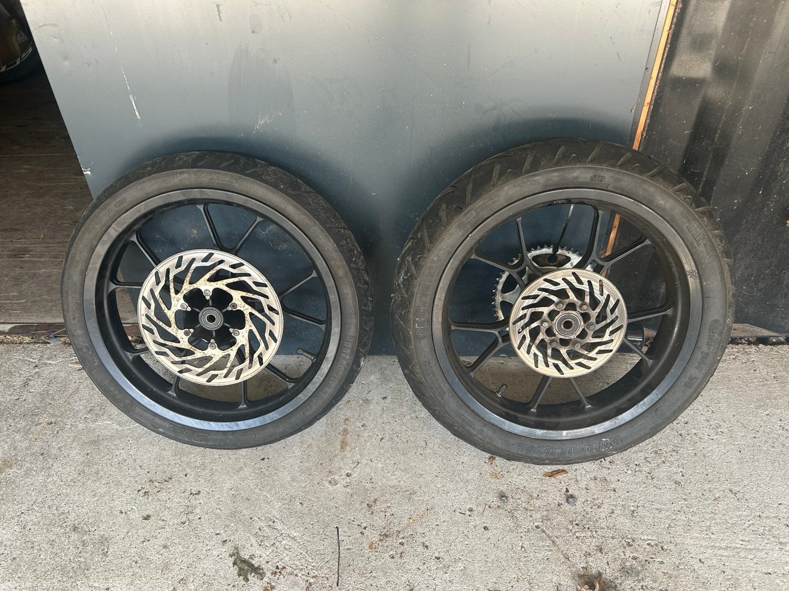 17 inch velgen+ tandwielen, Fietsen en Brommers, Brommeronderdelen | Algemeen, Ophalen, Gebruikt, Overige typen