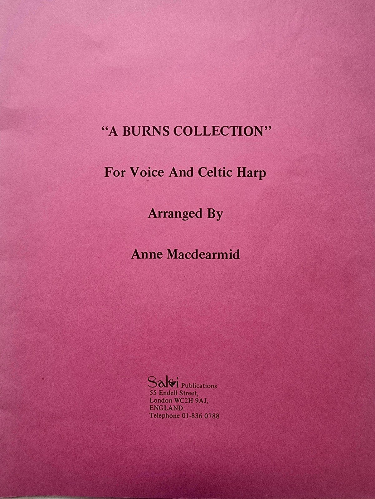 A Burns Collection - Voor Zang en Keltische Harp Div52, Muziek en Instrumenten, Gebruikt, Verzenden, Wereldmuziek, Zang