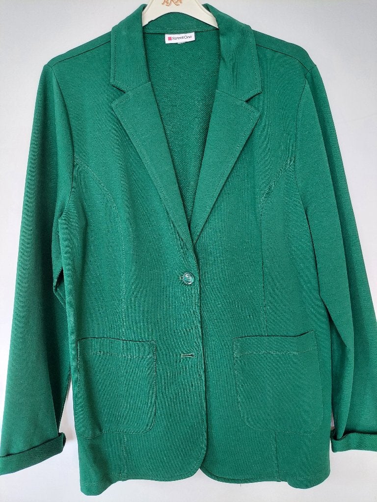 Nieuwe groene blazer / colbert in maat L, Maat 38/40 (M), Street One, Nieuw, Ophalen of Verzenden