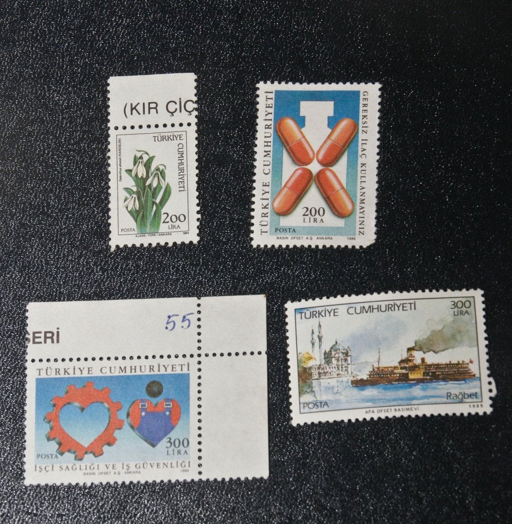 4 postzegels uit Turkije. Postfris., Ophalen of Verzenden, Overige landen, Postfris