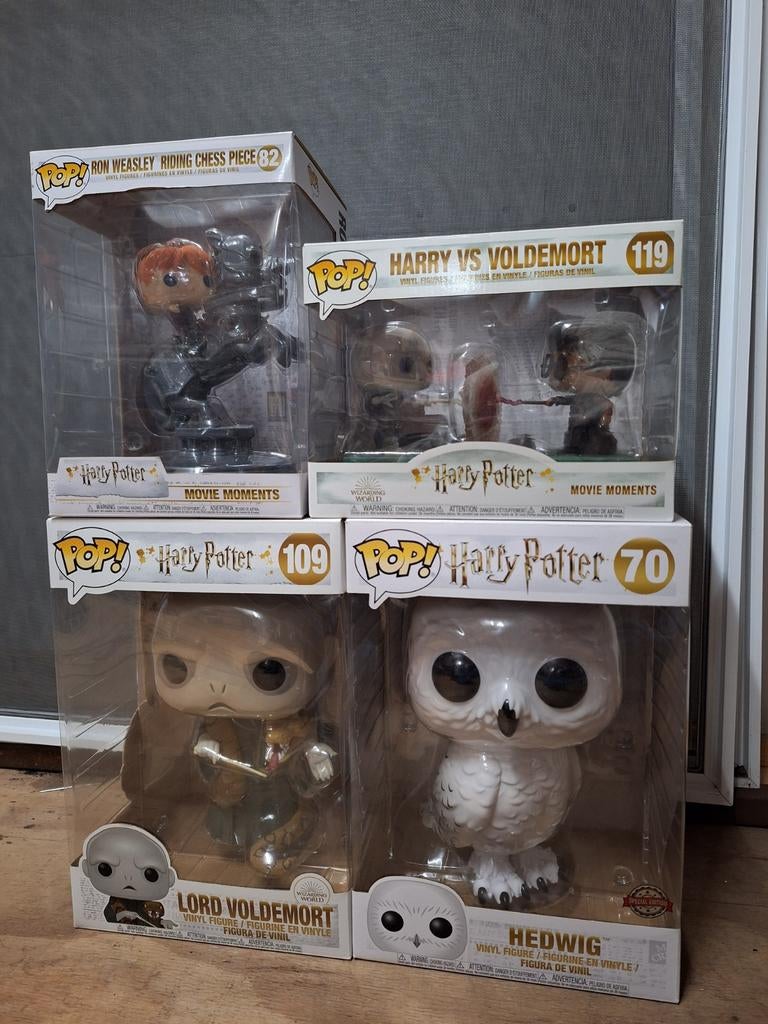 Harry Potter Funko Pops 82 - 119 - 109 - 70 Hedwig Voldemort, Ophalen of Verzenden, Nieuw