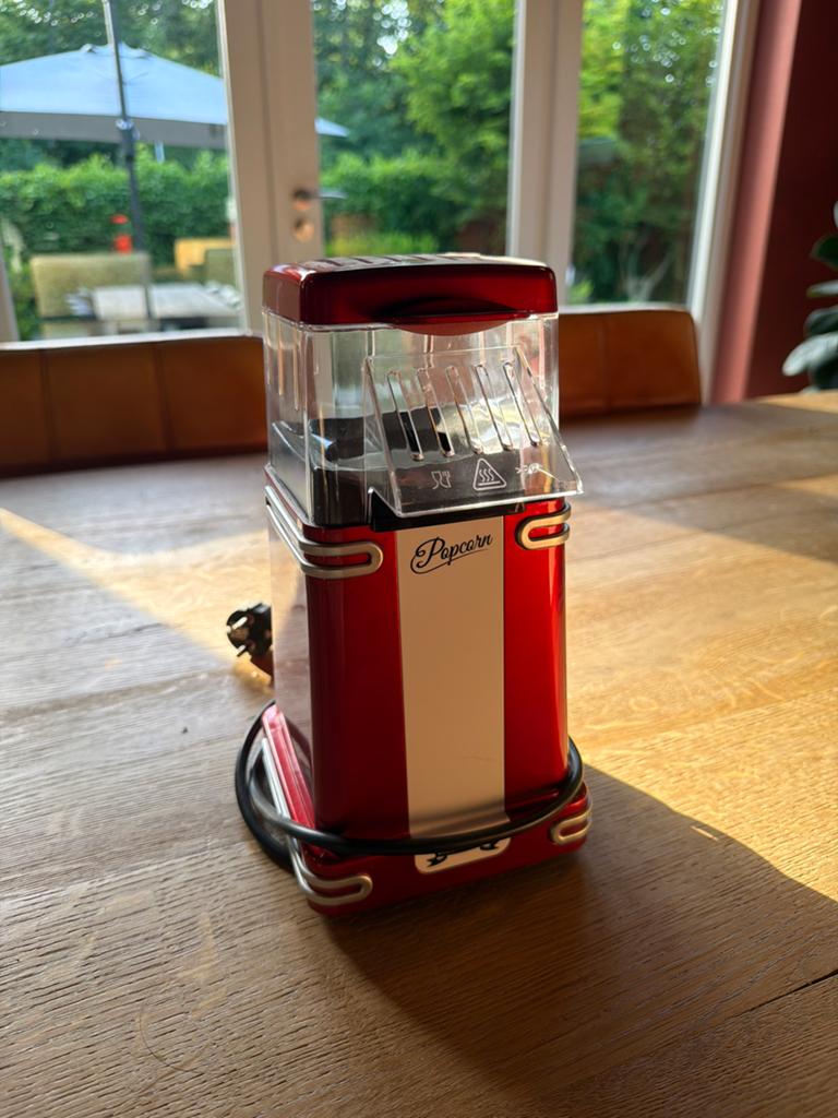 Retro Popcornmachine voor thuisbioscoopavonden, Ophalen of Verzenden, Zo goed als nieuw