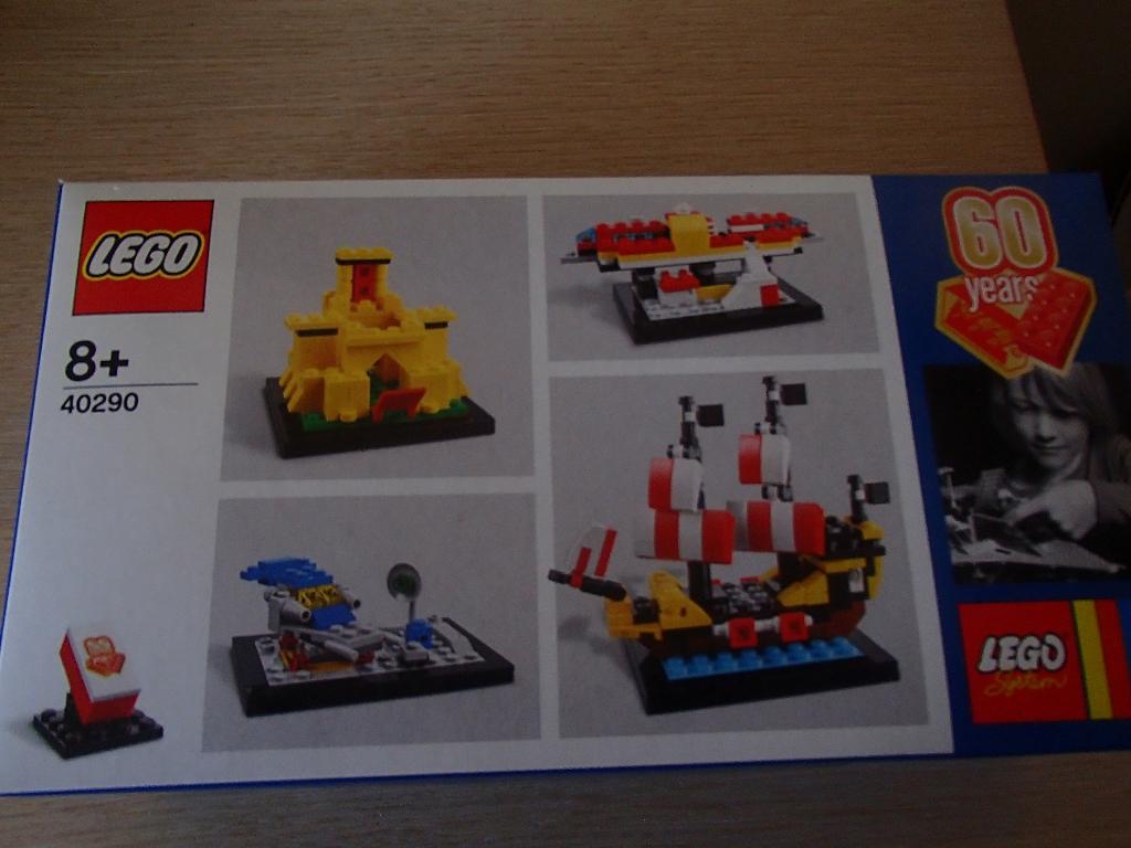 Lego 40290 60 jaar lego. Baracuda, Monorail, Kasteel, space, Lego, Nieuw, Ophalen of Verzenden, Complete set