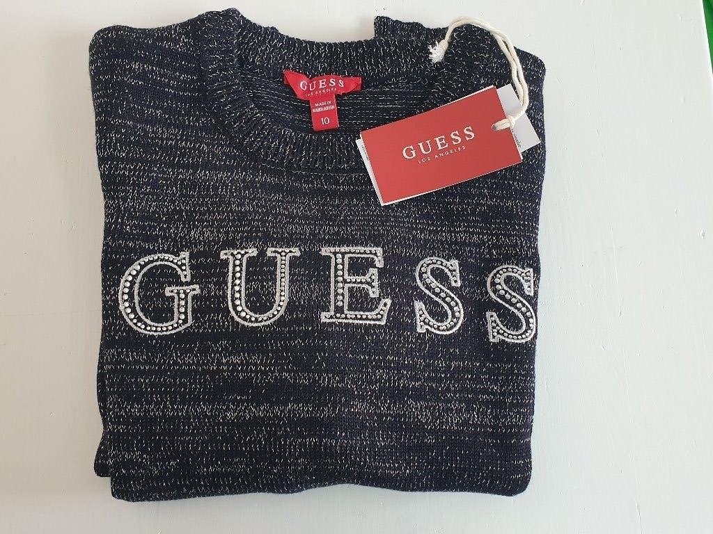 Nieuw Guess trui, zwart met zilver, maat 134-140, Kinderen en Baby's, Kinderkleding | Maat 134, Meisje, Trui of Vest, Nieuw, Ophalen of Verzenden