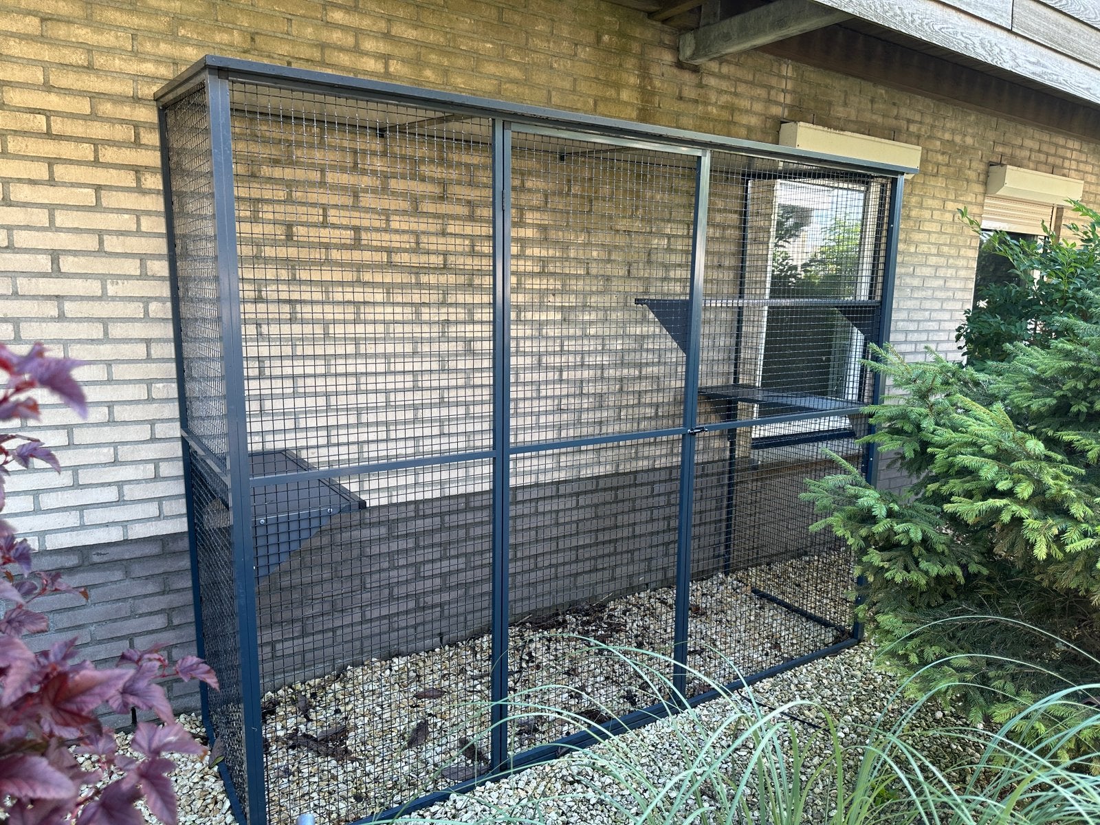 Katten fretten of vogel ren., Dieren en Toebehoren, Ophalen, Zo goed als nieuw, Aluminium, Volière
