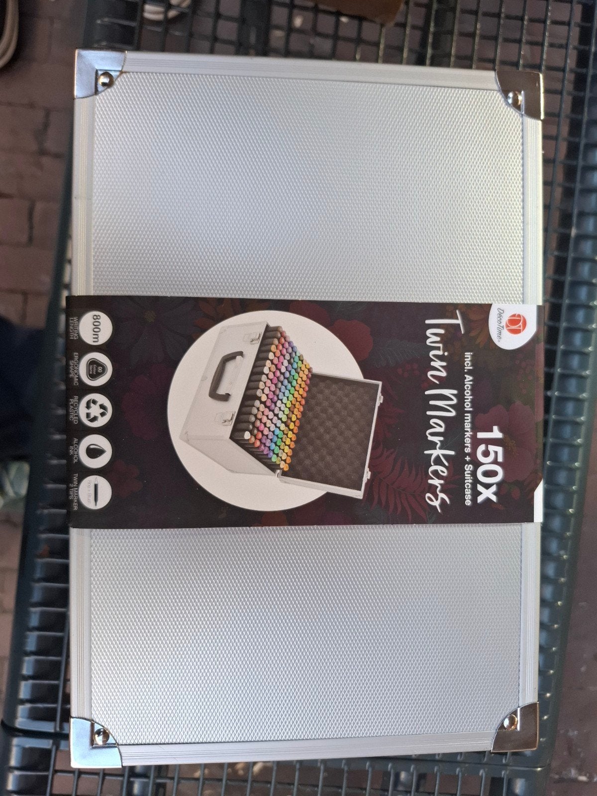 Nieuw 150 stuks DécoTime Twinmarkers in luxe koffer, Verzenden, Nieuw, Overige typen