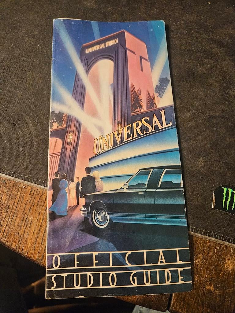 Universal Studios Officiële Studiogids - Vintage 1992, Ophalen of Verzenden, Gelezen, Universal Studios, Folder