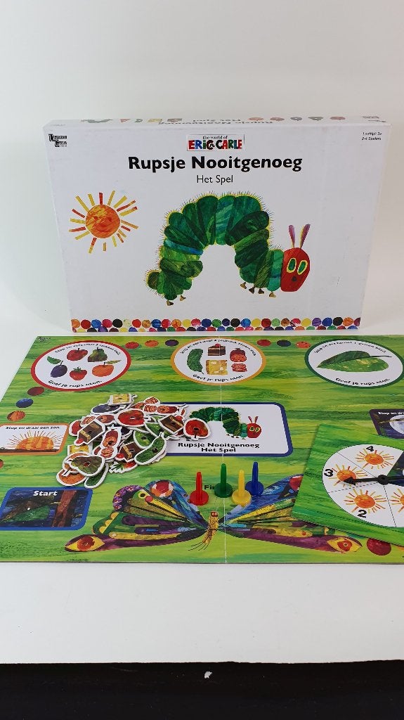 Rupsje Nooitgenoeg bordspel, Eric Carle, compleet. 6B9, Tweedehands verkoop, Tweedehands verkoop, Gebruikt, Ophalen of Verzenden