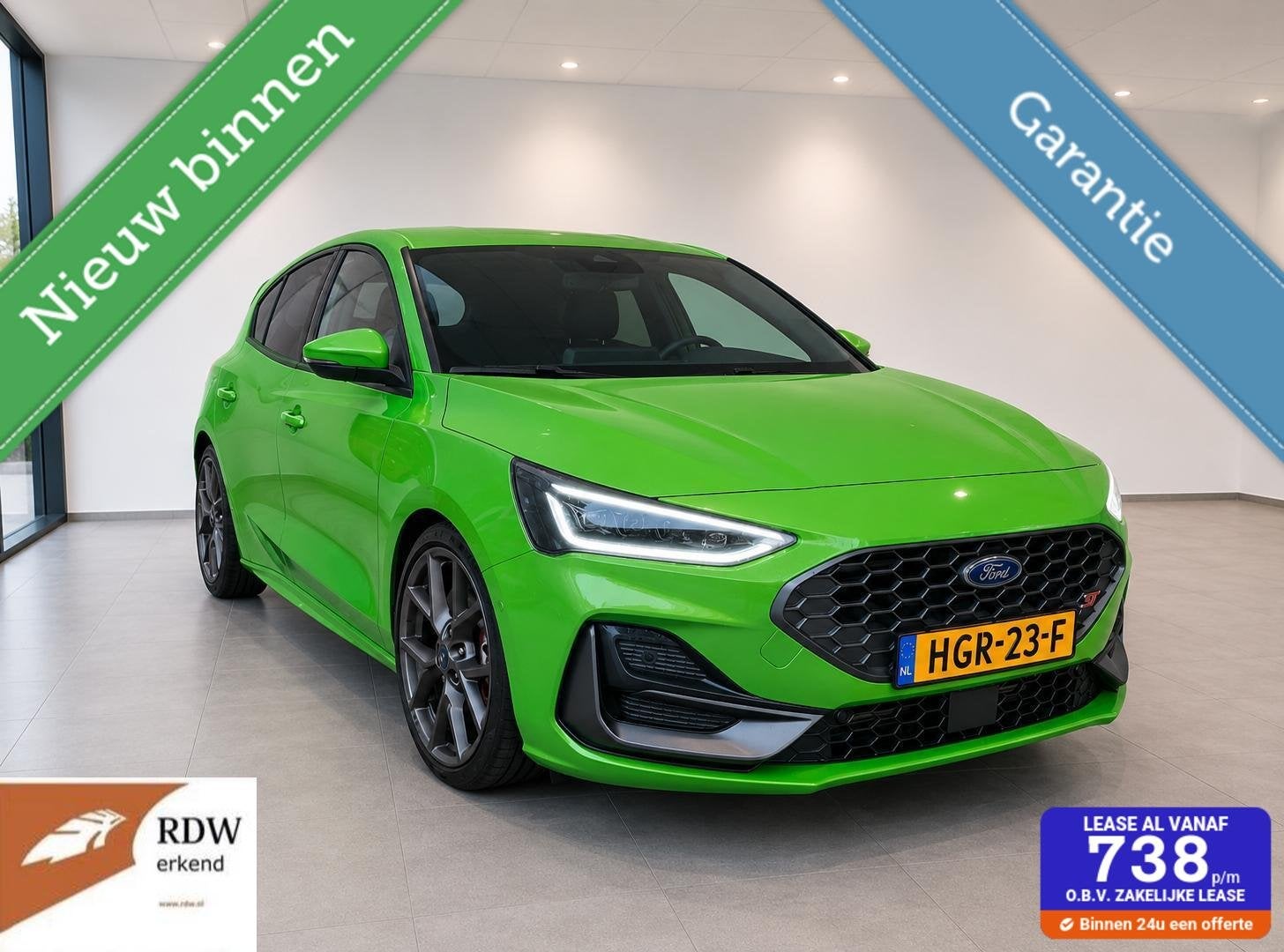 Ford Focus 2.3 EcoBoost ST-X 2024 280pk FABRGARANTIE 6-2029, Dealer onderhouden, Gebruikt, 4 cilinders, 2261 cc