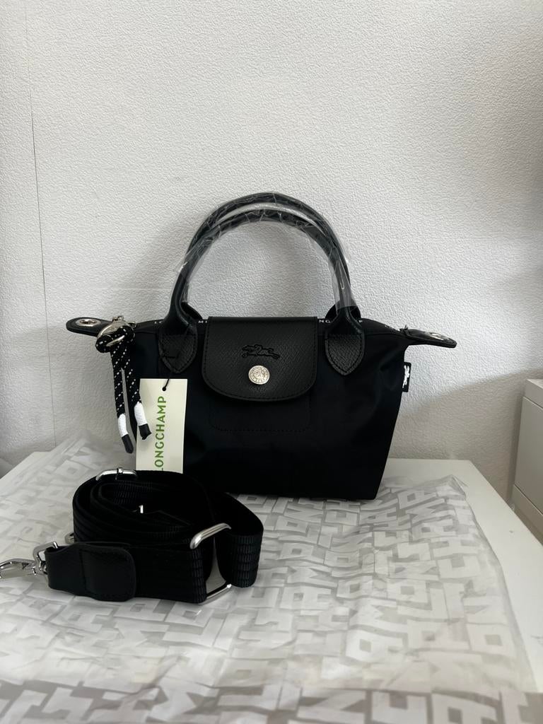 Longchamp Le Pliage Energy handtas maat xs, Ophalen of Verzenden, Zo goed als nieuw, Zwart, Handtas