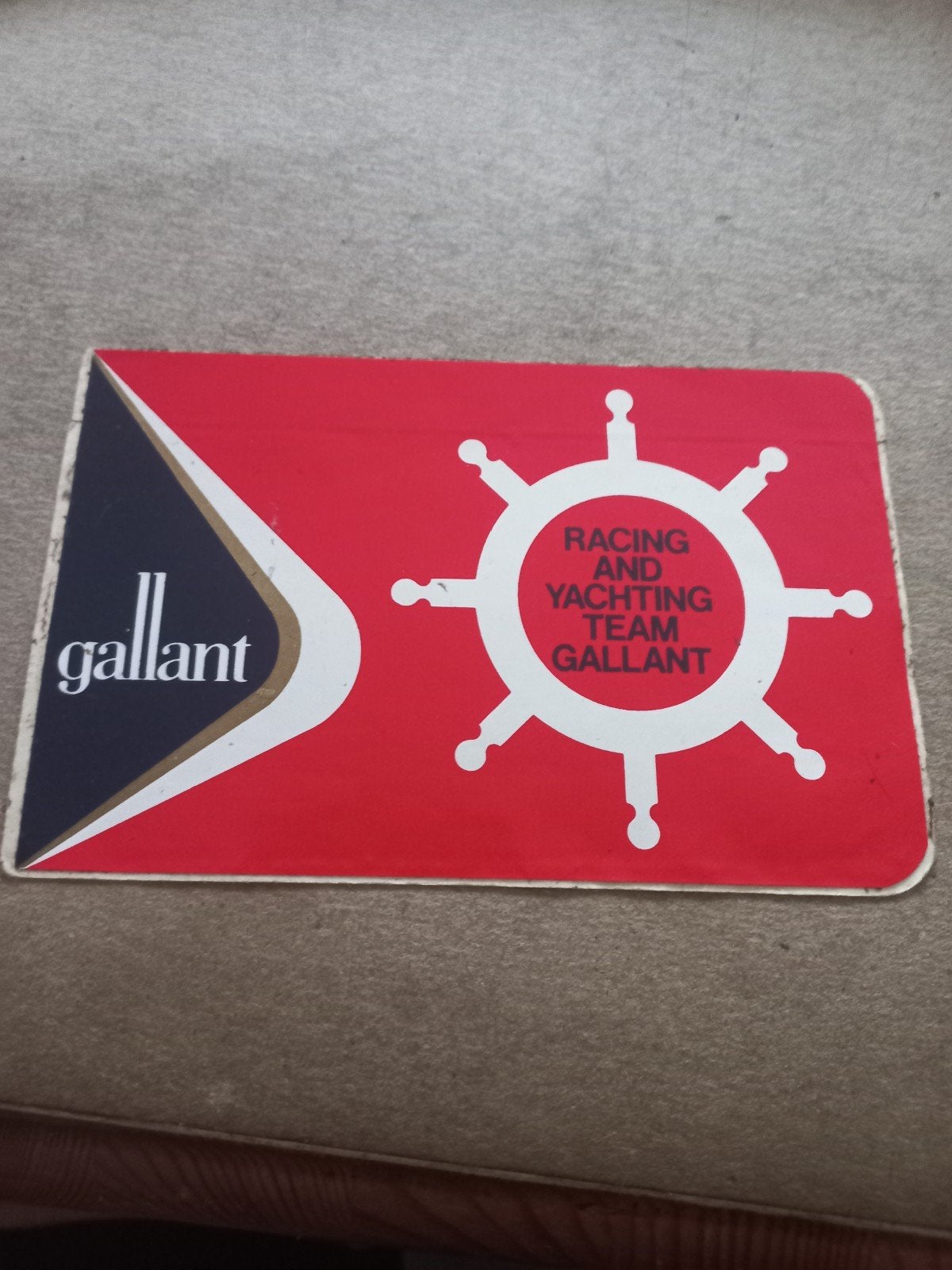 Vintage Gallant Racing & Yachting Team sticker, Ophalen of Verzenden, Gebruikt