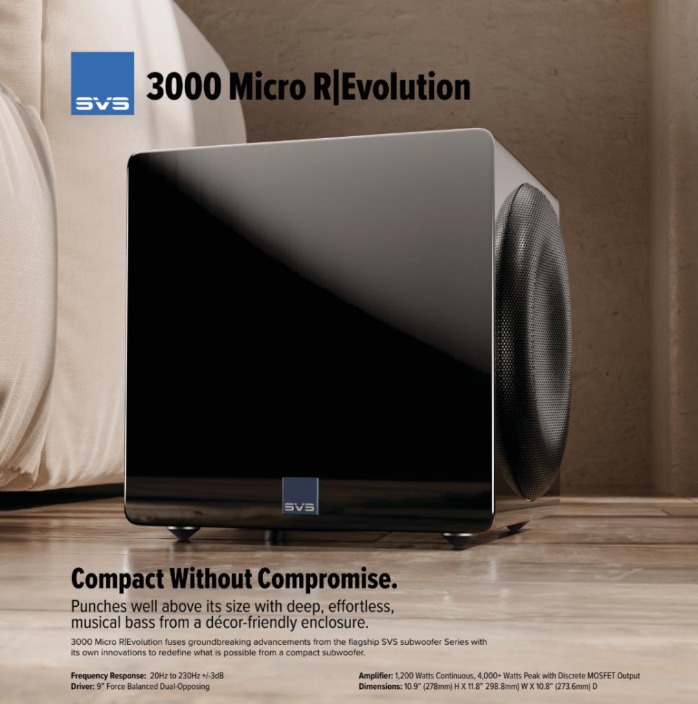 SVS 3000 Micro R|Evolution -Force Cancelling Subwoofer-, Audio, Tv en Foto, Luidsprekers, Nieuw, Subwoofer, 120 watt of meer, Overige merken